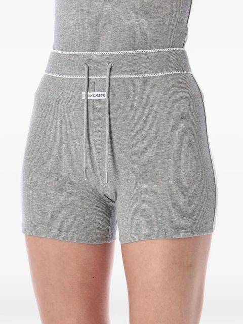 Marine Serre drawstring shorts - Grey