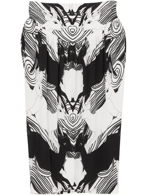 Burberry abstract deer print skirt - White - zdjęcie produktu nr 1