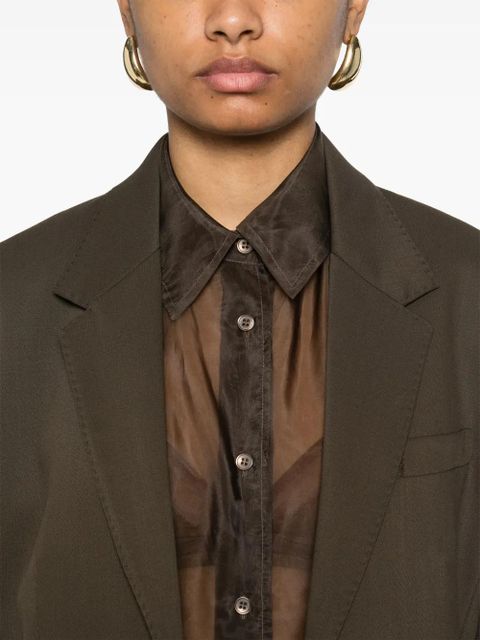 AMI Paris virgin wool blazer - Green