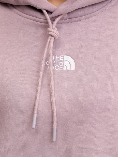 The North Face bluza Essential damska kolor różowy z kapturem gładka NF0A89EXD2Q1