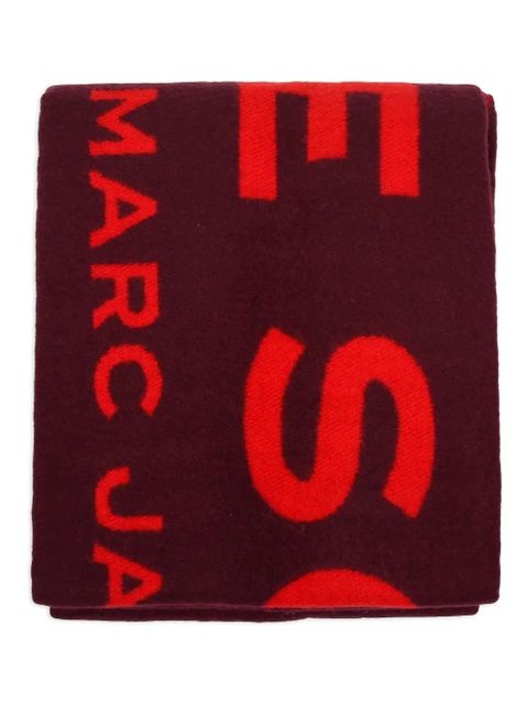 Marc Jacobs logo fringed scarf - Red - zdjęcie produktu nr 1