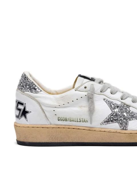Golden Goose Ball Star glitter-embellished sneakers - White - zdjęcie produktu nr 2