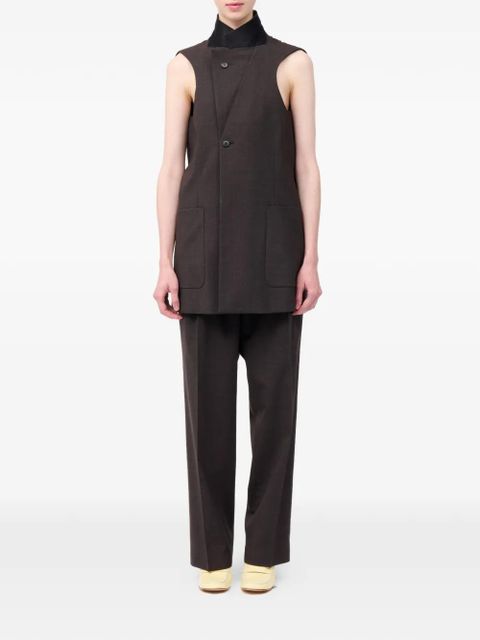 MM6 Maison Margiela sleeveless waistcoat - Brown - zdjęcie produktu nr 2