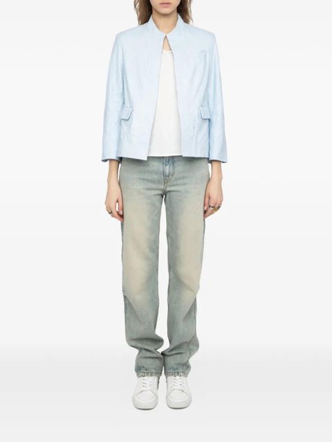 Zadig&Voltaire Veryn leather jacket - Blue - zdjęcie produktu nr 2