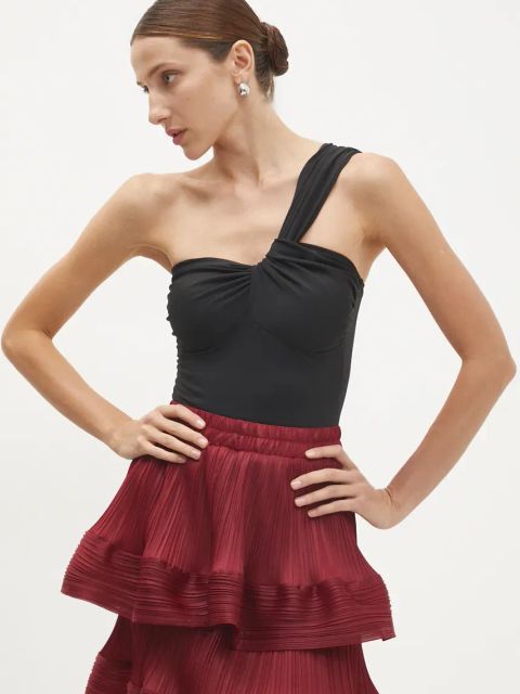 Answear.LAB body damskie kolor czarny gładka