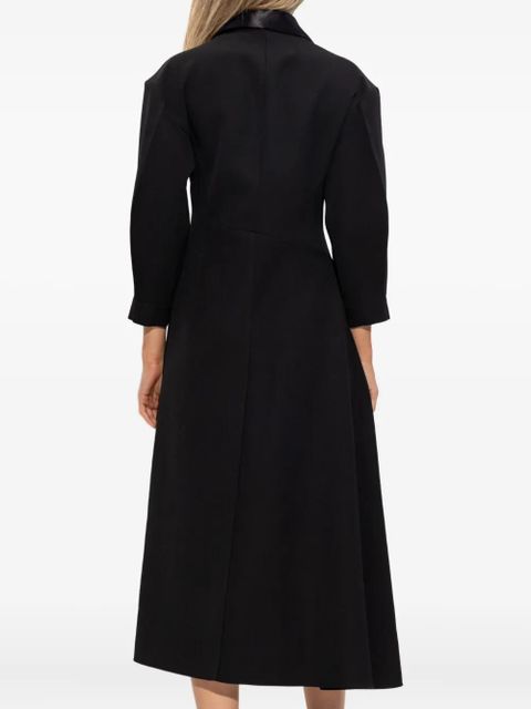 Jil Sander long-sleeves midi dress - 001 BLACK