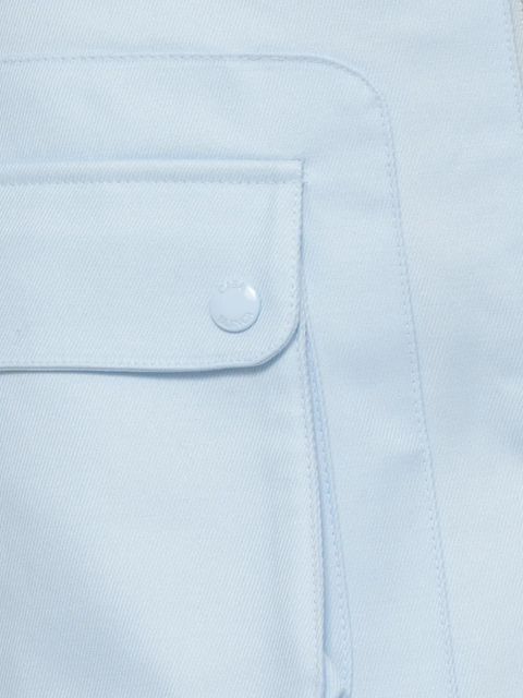 Casablanca zip-fastening cargo-pocket mini skirt - Blue