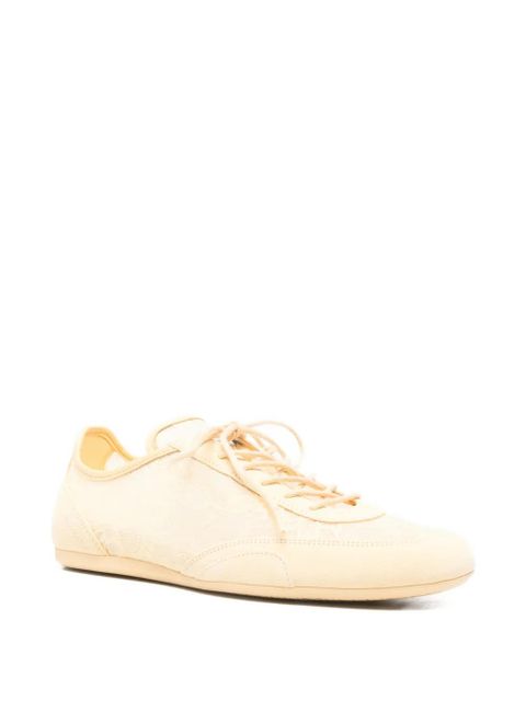 Jimmy Choo Sunnyf lace-overlay low trainer - Yellow - zdjęcie produktu nr 2