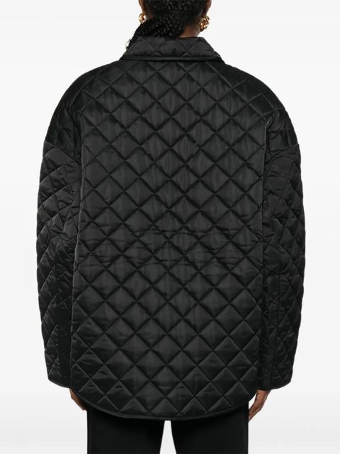 TOTEME collared quilted jacket - Black