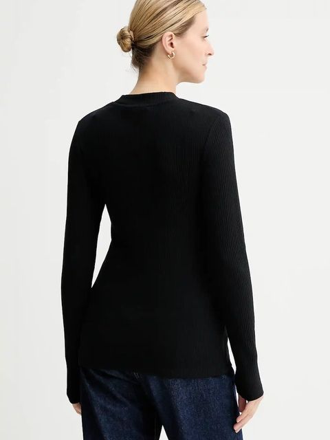 Marc O'Polo longsleeve kolor czarny 5000007827 - zdjęcie produktu nr 2