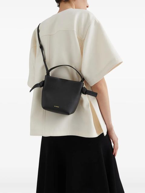 Jil Sander Knot Hobo Mini shoulder bag - Black - zdjęcie produktu nr 2