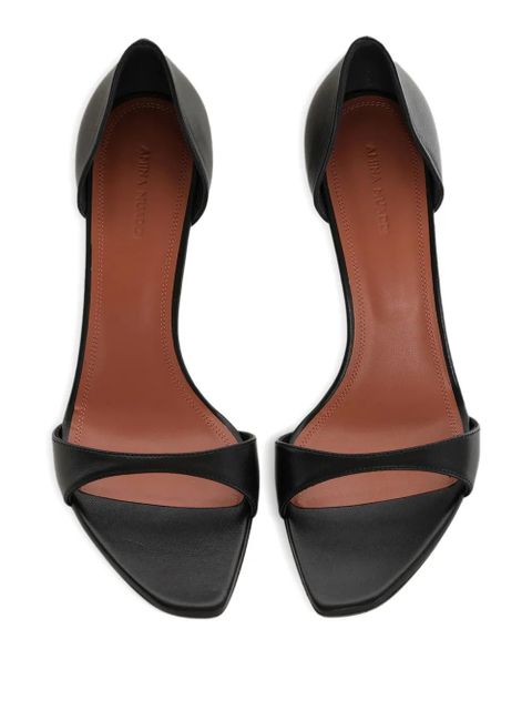 Amina Muaddi 95mm Agnese open-toe sandals - Black