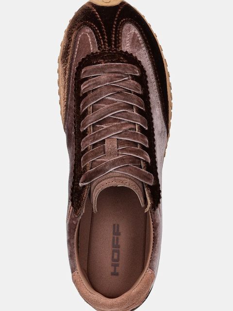 Hoff sneakersy BRIDGE VELVET MOCCA damskie kolor różowy 12661012