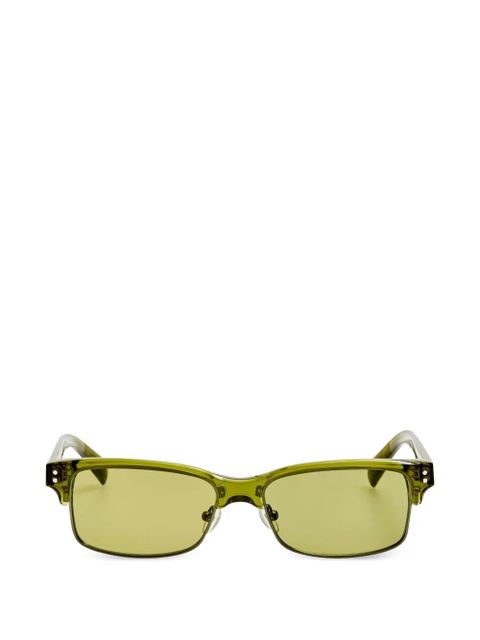 Jacquemus rectangle sunglasses - Green - zdjęcie produktu nr 1