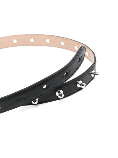 Alexander McQueen studded leather belt - Black - zdjęcie produktu nr 2