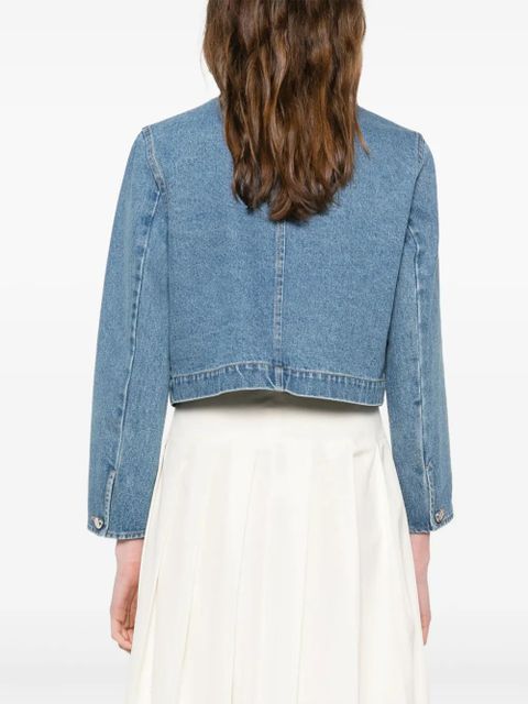 SANDRO rhinestone-embellished jacket - Blue