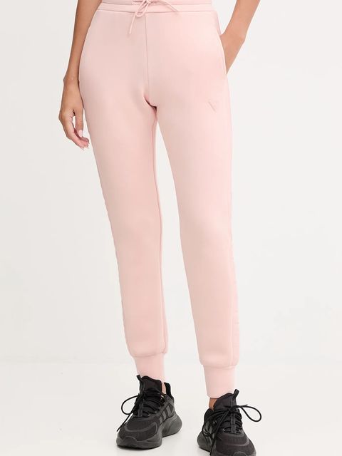 Guess spodnie dresowe ALLIE kolor różowy z nadrukiem V2YB18 K7UW2 - zdjęcie produktu nr 1