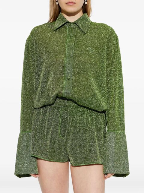 Oséree Lumiere buttoned shirt - Green
