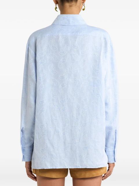 ETRO paisley jacquard shirt - Blue