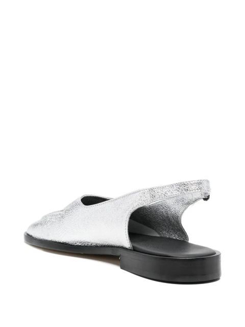 Hereu slingback flat pumps - Silver