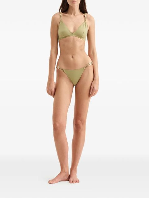 ERES Farah thin beaded bikini bottom - Green