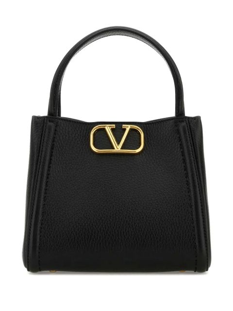 Valentino Garavani leather tote bag - Black - zdjęcie produktu nr 1