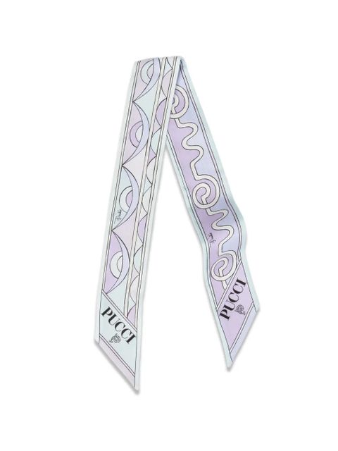 PUCCI Rombi-print silk scarf - Purple - zdjęcie produktu nr 1