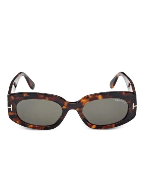 TOM FORD Eyewear Cielle oval-frame sunglasses - Brown - zdjęcie produktu nr 1