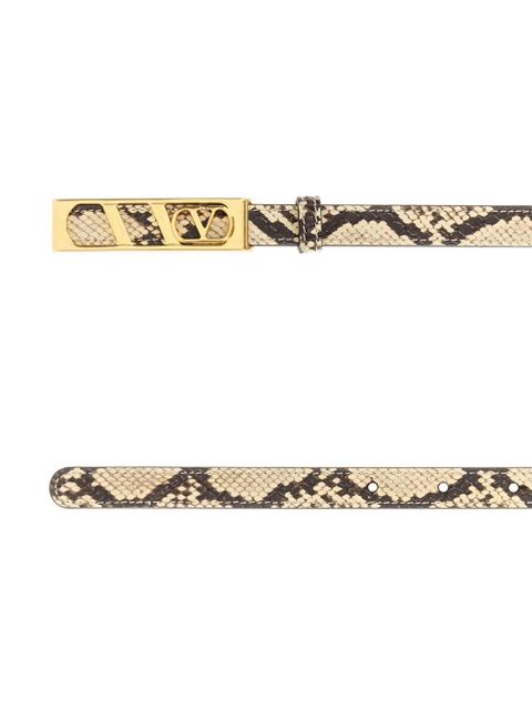 Valentino Garavani leather reversible belt - Neutrals