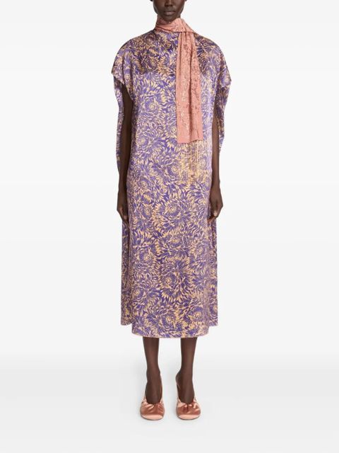 DRIES VAN NOTEN embroidered silk scarf - Orange - zdjęcie produktu nr 2