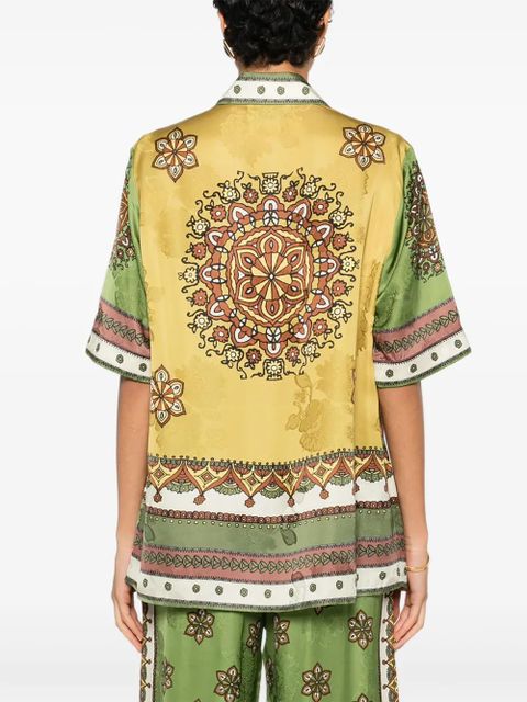 ALEMAIS Contina floral-print shirt - Green