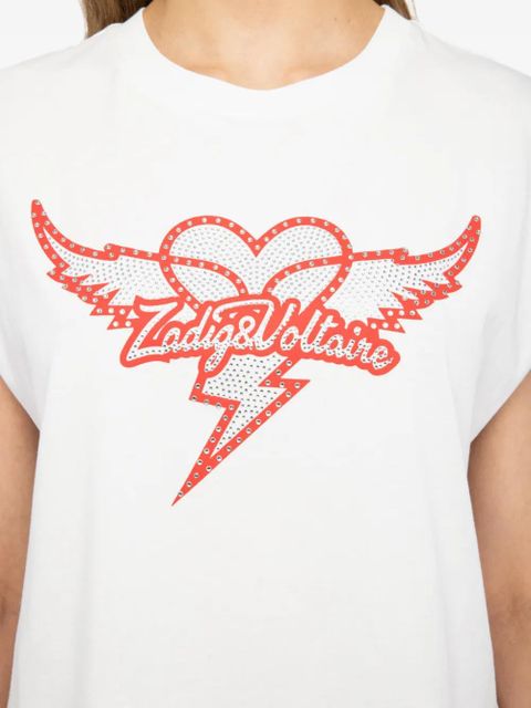 Zadig&Voltaire Cloe heart T-shirt - White