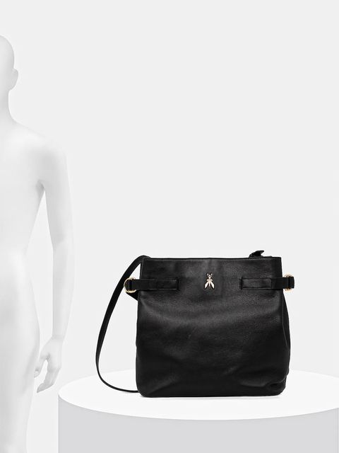 Patrizia Pepe torebka skórzana kolor czarny 2B0150 L162