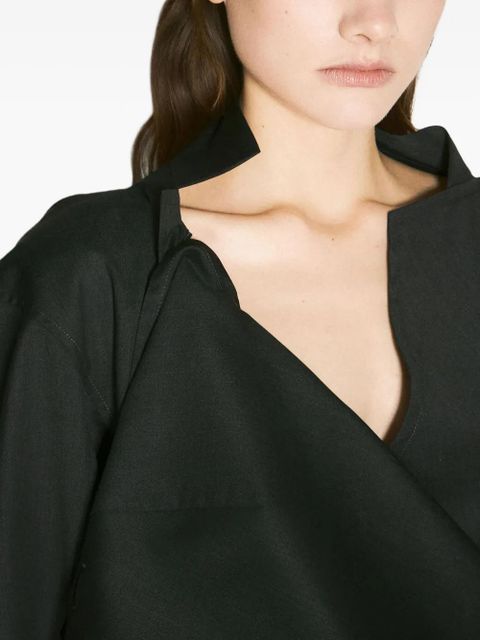 Vivienne Westwood draped asymetrical shirt - Black