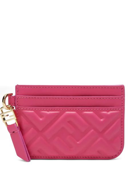 FENDI Baguettte FF-embossed cardholder - Pink - zdjęcie produktu nr 1