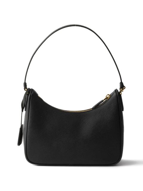 Prada Re-Edition leather shoulder bag - Black - zdjęcie produktu nr 2