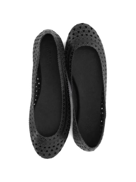 ISABEL MARANT heart cutout ballerinas - Black