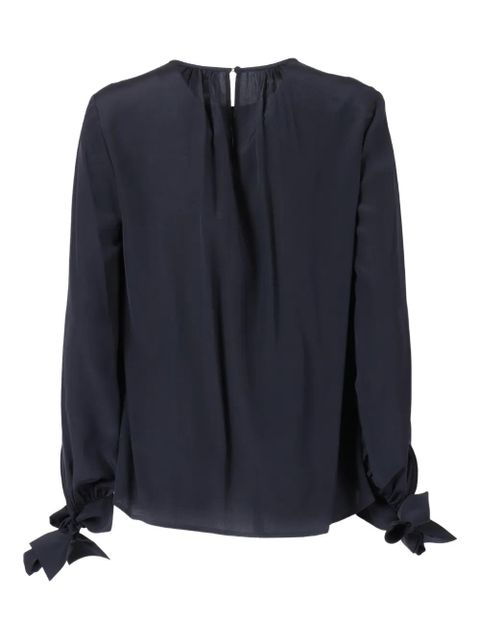 Max Mara Edotto tie-detail top - Blue
