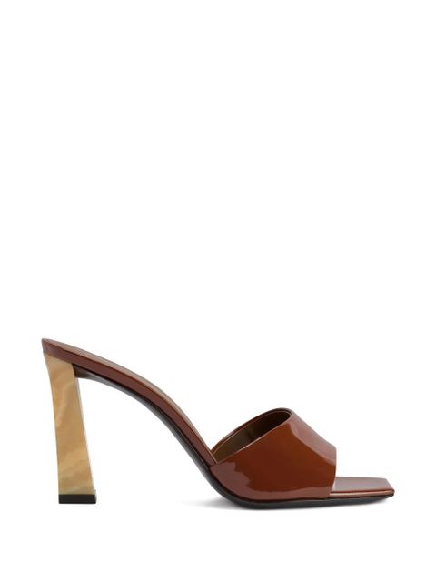 Giuseppe Zanotti Talia square-toe sandals - Brown - zdjęcie produktu nr 1