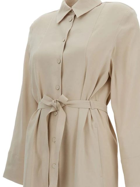 Max Mara belted button-down dress - Neutrals
