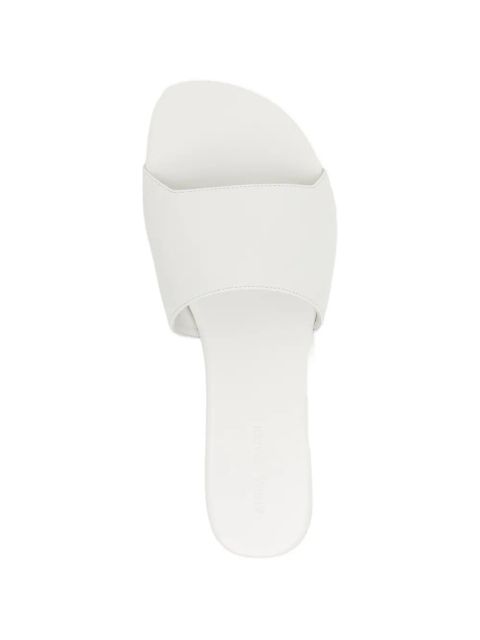 Amina Muaddi Bianca sandals - White