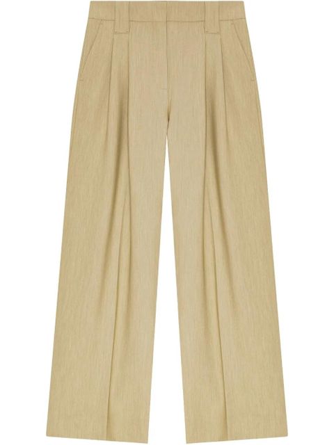 GANNI appliqué palazzo pants - Neutrals - zdjęcie produktu nr 1