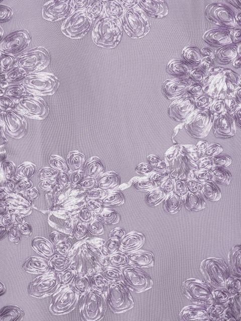 ROTATE BIRGER CHRISTENSEN floral-mesh maxi dress - Purple