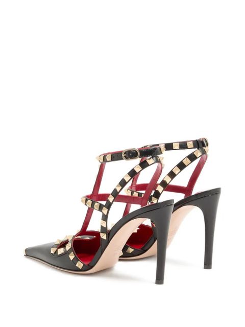Valentino Garavani Rockstud kidskin pumps 100mm - Black