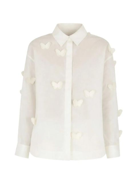 FARM Rio butterfly fringe shirt - White - zdjęcie produktu nr 1