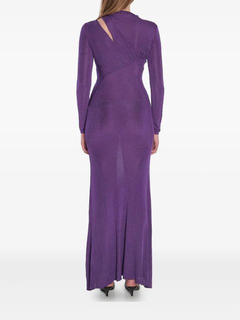 Self-Portrait cut-out dress - Purple