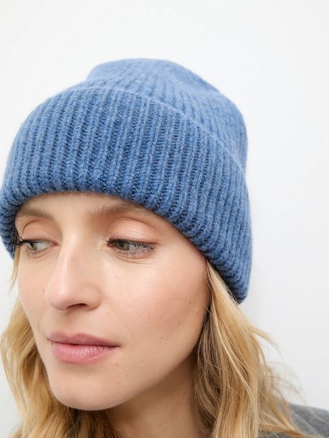 Answear.LAB czapka wełniana kolor fioletowy - zdjęcie produktu nr 1