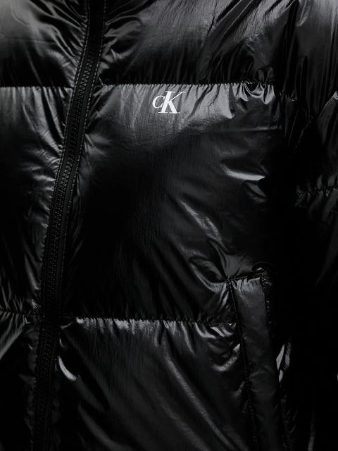Calvin Klein Jeans kurtka puchowa kolor czarny zimowa LV047D510G
