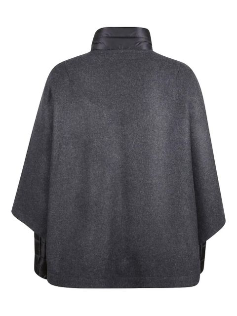Tod's hook-detail wool cape - Grey