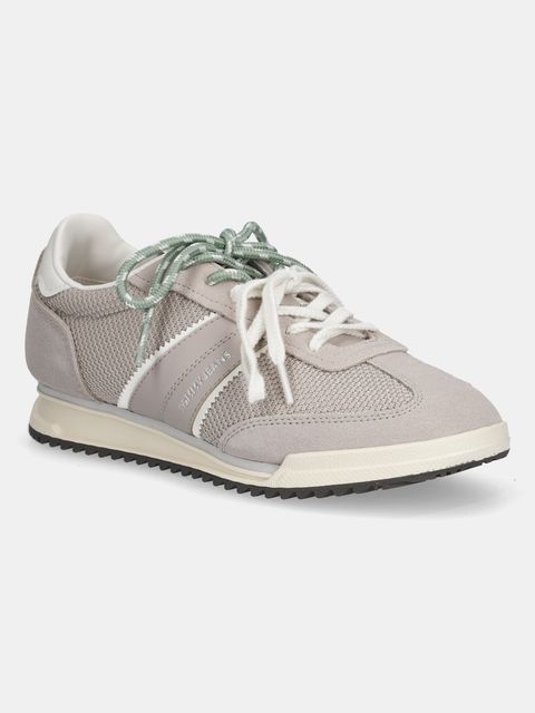 Tommy Jeans sneakersy TJW LOW PROFILE RUNNER damskie kolor beżowy EN0EN02862 - zdjęcie produktu nr 1